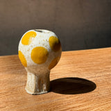"Orb" Vase - Yellow Spots - Miniature