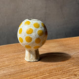 "Orb" Vase - Yellow Spots - Miniature