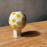 "Orb" Vase - Yellow Spots - Miniature