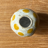 "Orb" Vase - Yellow Spots - Miniature