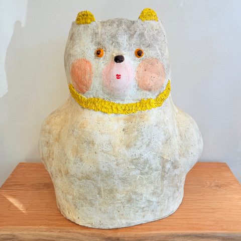 Bear Vase With Yellow Necklace - XXL • serious PLAY