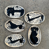 Animal Plates - Black & White - Small • serious PLAY