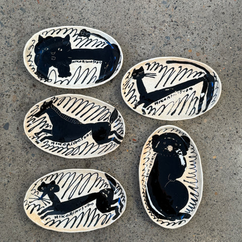 Animal Plates - Black & White - Small • serious PLAY