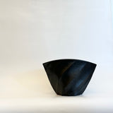 "Henko" Vase #01 - Twist Facetted - Matte Black • May25 • TH0101