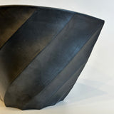 "Henko" Vase #01 - Twist Facetted - Matte Black • May25 • TH0101