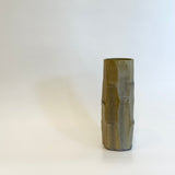 Cylinder Vase - Bamboo Facetted - Ash Glazed • May25 • TH0103