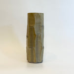 Cylinder Vase - Bamboo Facetted - Ash Glazed • May25 • TH0103