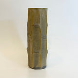Cylinder Vase - Bamboo Facetted - Ash Glazed • May25 • TH0103