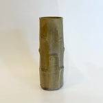 Cylinder Vase - Bamboo Facetted - Ash Glazed • May25 • TH0103