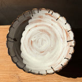 Pedestal Bowl - Shino & Brown Drip - Large