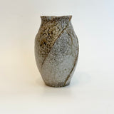 Wood Fired Vase - Twist Faceted - Medium • May25 • TH0105