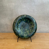 Dimple Platter in Green Speckle - Small