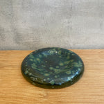 Dimple Platter in Green Speckle - Small