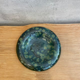 Dimple Platter in Green Speckle - Small