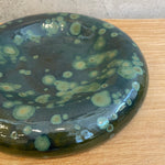 Dimple Platter in Green Speckle - Small