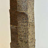 Cylinder Vase - Ash Glazed - Facetted - Tall • May25 • TH0203