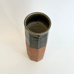 Cylinder Vase - Faceted - "Vidro" • May25 • TH0204