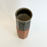Cylinder Vase - Faceted - "Vidro" • May25 • TH0204