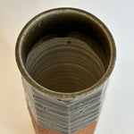 Cylinder Vase - Faceted - "Vidro" • May25 • TH0204