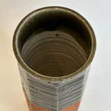 Cylinder Vase - Faceted - "Vidro" • May25 • TH0204