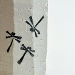Cylinder Vase - Faceted - "Dragonfly" • May25 • TH0208