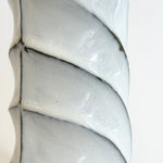 Cylinder Vase - Twist Faceted - "Shirahagi" • May25 • TH0209