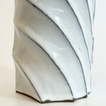 Cylinder Vase - Twist Faceted - "Shirahagi" • May25 • TH0209