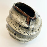 "Shirahagi" Vase - Wave Faceted - Large • May25 • TH0303
