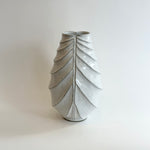 "White Robe" Vase - Twist Faceted - Large • May25 • TH0304