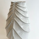 "White Robe" Vase - Twist Faceted - Large • May25 • TH0304