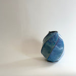 "Pale Moon" Vase - Twist Faceted - Medium • May25 • TH0306