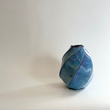 "Pale Moon" Vase - Twist Faceted - Medium • May25 • TH0306