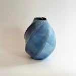 "Pale Moon" Vase - Twist Faceted - Medium • May25 • TH0306