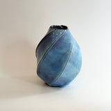 "Pale Moon" Vase - Twist Faceted - Medium • May25 • TH0306