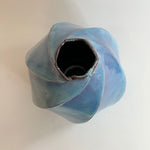 "Pale Moon" Vase - Twist Faceted - Medium • May25 • TH0306