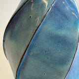 "Pale Moon" Vase - Twist Faceted - Medium • May25 • TH0306