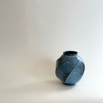 "Pale Moon" Vase - Twist Faceted - Medium • May25 • TH0307