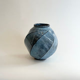"Pale Moon" Vase - Twist Faceted - Medium • May25 • TH0307