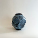 "Pale Moon" Vase - Twist Faceted - Medium • May25 • TH0307