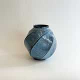 "Pale Moon" Vase - Twist Faceted - Medium • May25 • TH0307
