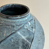 "Pale Moon" Vase - Twist Faceted - Medium • May25 • TH0307