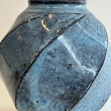 "Pale Moon" Vase - Twist Faceted - Medium • May25 • TH0307