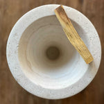 "Neue Void" Incense Burner - Travertine