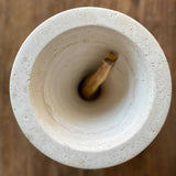 "Neue Void" Incense Burner - Travertine