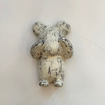 "Hanging Bear" Wall Sculpture - Medium #01 - "Off The Table" • Nov24