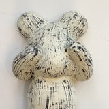 "Hanging Bear" Wall Sculpture - Medium #01 - "Off The Table" • Nov24