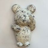 "Hanging Bear" Wall Sculpture - Medium #02 - "Off The Table" • Nov24