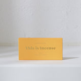 This Is Incense - "Noosa" - Mandarin, Cypress, Patchouli