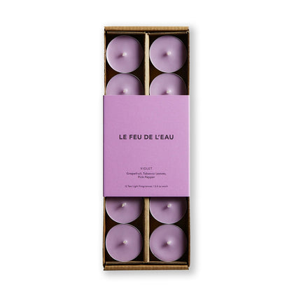 Artisanal Scented Tealight Candles - Violet