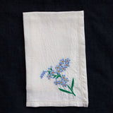 Linen Napkins - Embroidered - Norwegian Blooms